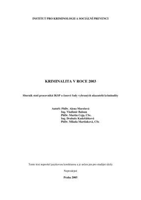 Crime in 2003