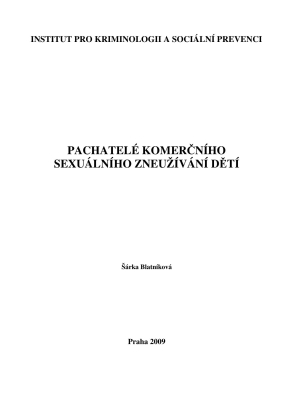 Perpetrators of commercial sexual abuse of children