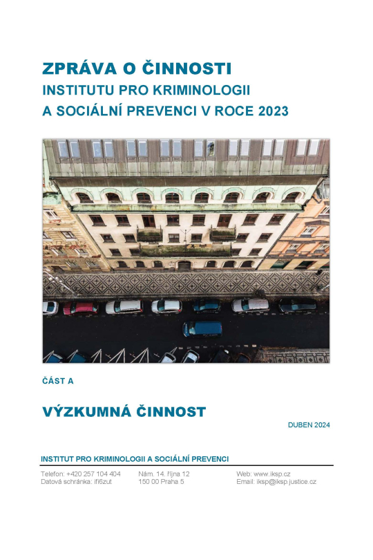 Zpráva o činnosti IKSP v roce 2023 - hlavní výzkumné úkoly